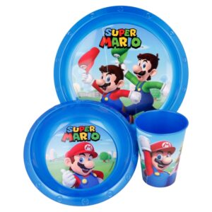 Super Mario - Zestaw naczyń (talerz