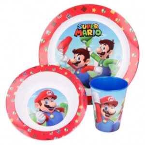 Super Mario - Zestaw naczyń do mikrofali (talerz