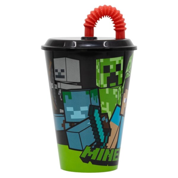 Minecraft - Kubek ze słomką 430 ml