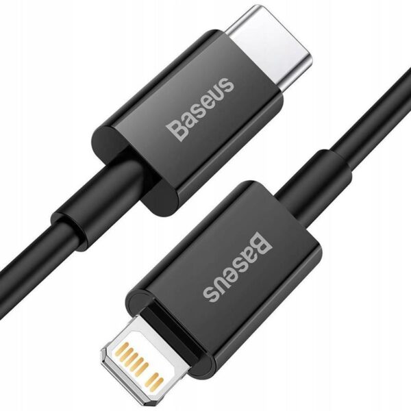 Baseus Superior Series - Kabel  połączeniowy USB-C do Lightning PD 20W 2m (czarny)