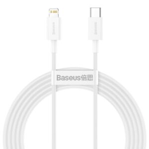 Baseus Superior Series - Kabel  połączeniowy USB-C do Lightning PD 20W 2m (biały)