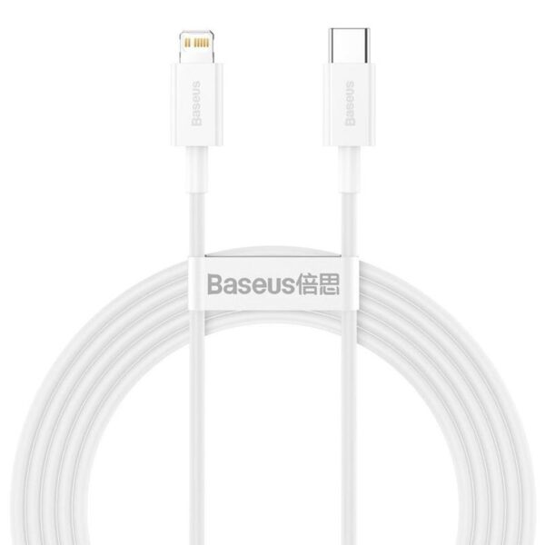 Baseus Superior Series - Kabel  połączeniowy USB-C do Lightning PD 20W 2m (biały)