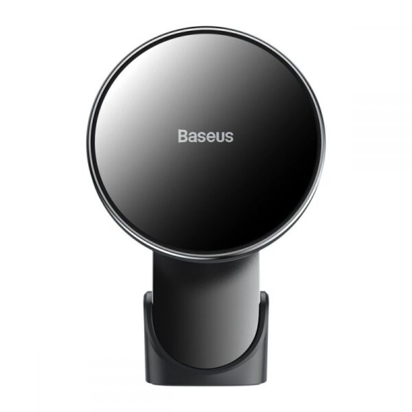 Baseus Big Energy - Uchwyt samochodowy z ładowarką indukcyjną MagSafe 15 W (czarny)