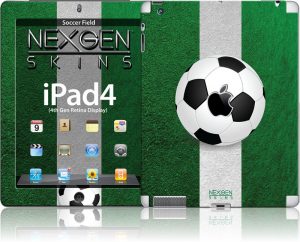 Nexgen Skins - Zestaw skórek na obudowę z efektem 3D iPad 2/3/4 (Soccer Field 3D)