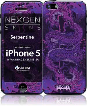 Nexgen Skins - Zestaw skórek na obudowę z efektem 3D iPhone SE  (2016) / iPhone 5s / iPhone 5 (Serpentine 3D)