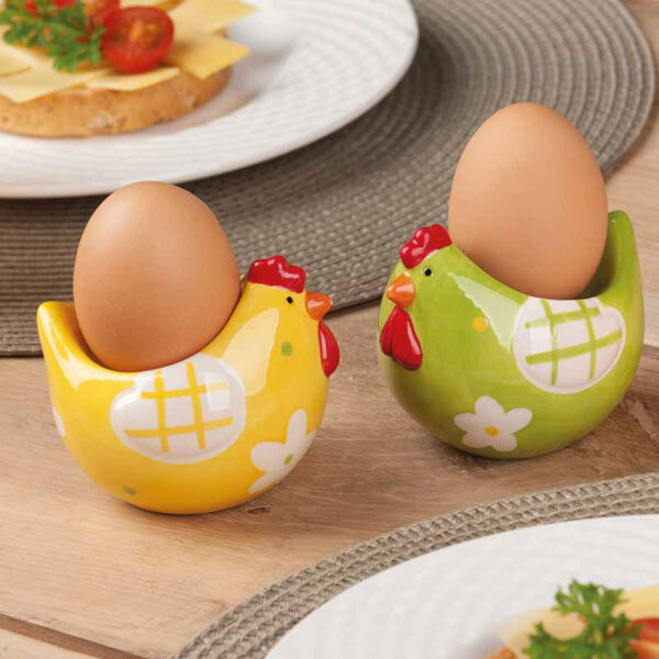 Articasa - Ceramiczna podstawka do jajka w kształcie kurczaka