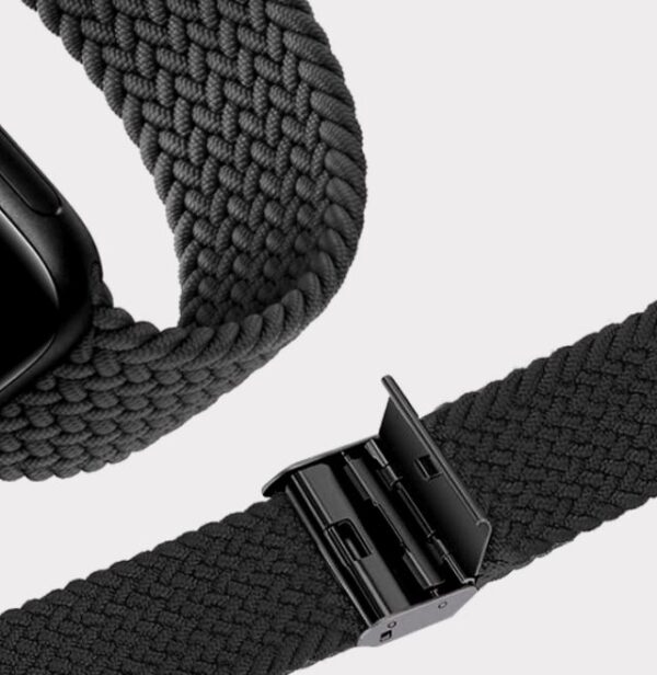 Puro Loop Band - Pleciony pasek do Apple Watch 42/44/45 mm (czarny)