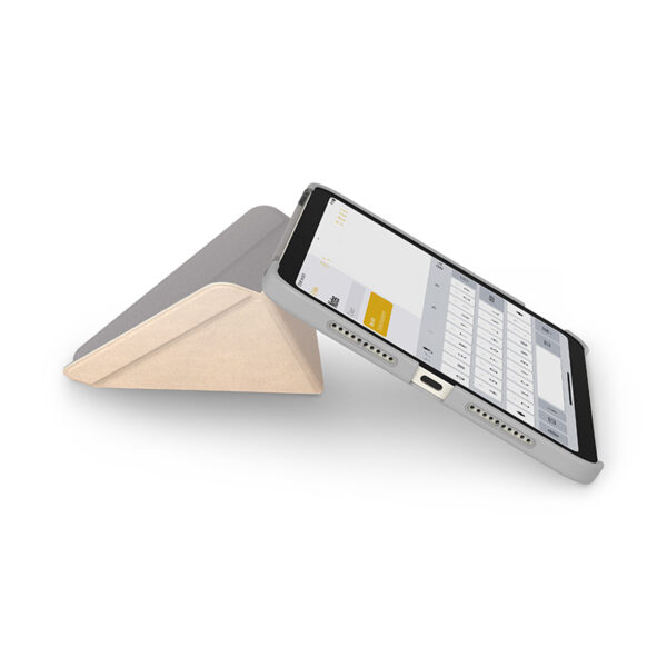 Moshi VersaCover - Etui origami iPad mini 6 (2021) z ładowaniem Apple Pencil (Savanna Beige)