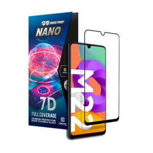 Crong 7D Nano Flexible Glass - Szkło hybrydowe 9H na cały ekran Samsung Galaxy M22