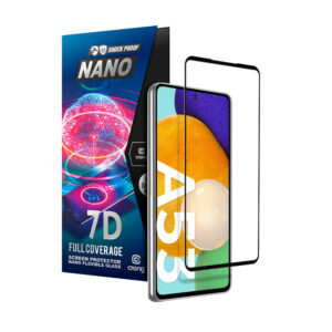Crong 7D Nano Flexible Glass - Szkło hybrydowe 9H na cały ekran Samsung Galaxy A53