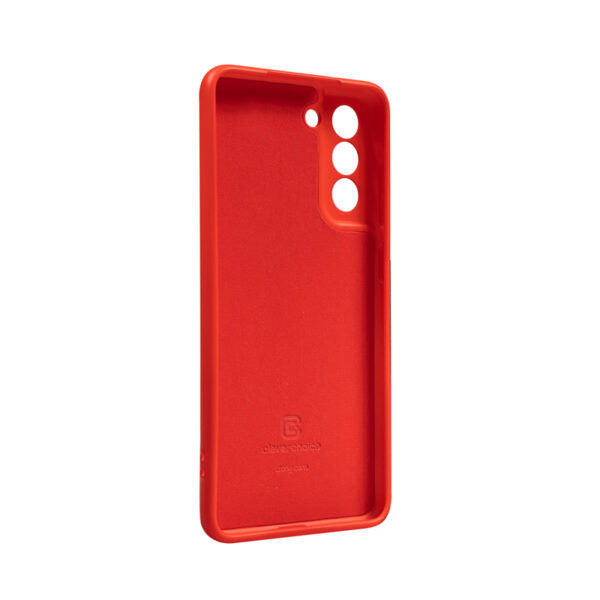 Crong Color Cover - Etui Samsung Galaxy S21 FE (czerwony)