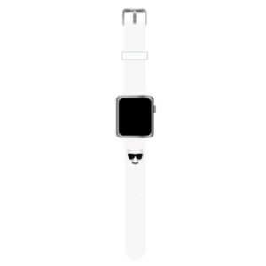 Karl Lagerfeld Silicone Choupette Head – Pasek do Apple Watch 42/44/45 mm (biały)
