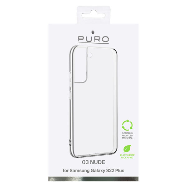 PURO 0.3 Nude - Etui ekologiczne Samsung Galaxy S22+ (przezroczysty)