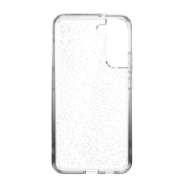 Speck Presidio Perfect-Clear with Glitter - Etui Samsung Galaxy S22+ z powłoką antybakteryjną MICROBAN (Clear/Platinum Glitter)