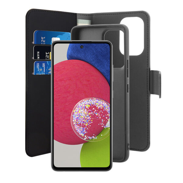 PURO Wallet Detachable - Etui 2w1 Samsung Galaxy A53 (czarny)