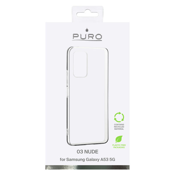 PURO 0.3 Nude - Etui ekologiczne Samsung Galaxy A53 (przezroczysty)