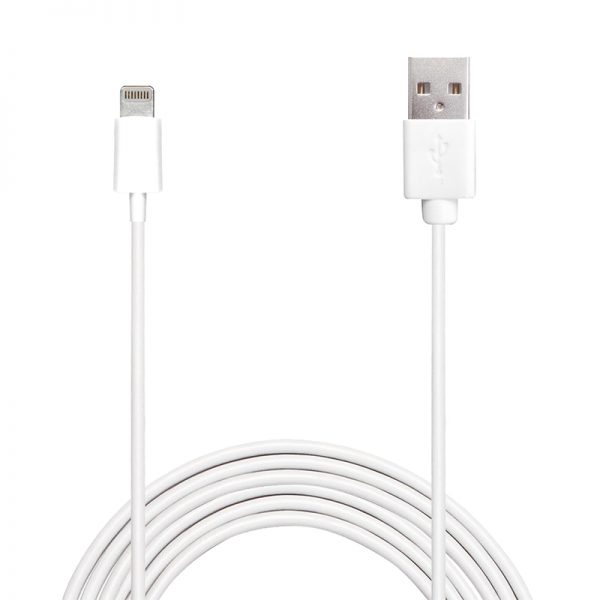 PURO Plain - Kabel połączeniowy USB Apple złącze Lightning MFi 2m (biały)