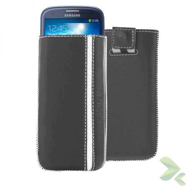 Valenta Pocket Stripe - Skórzane etui wsuwka Samsung Galaxy S4/S III