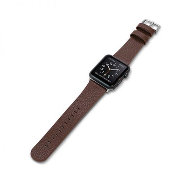 X-Doria Lux Band - Skórzany pasek do Apple Watch 38mm (brązowy)