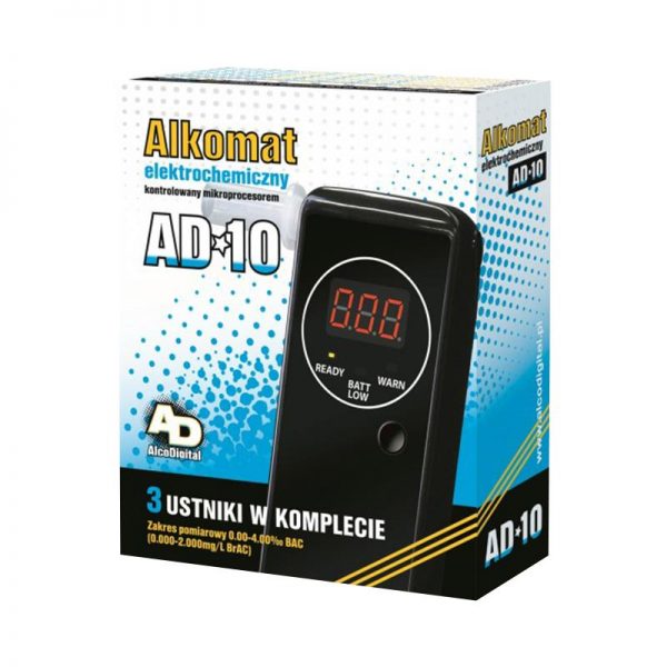 AlcoDigital AD-10 - Alkomat elektrochemiczny