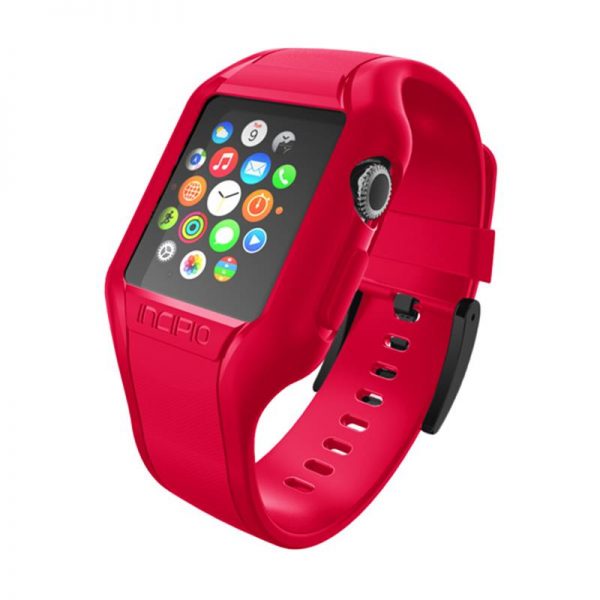 Incipio NGP Strap - Elastyczny pasek do Apple Watch 42mm (czerwony)