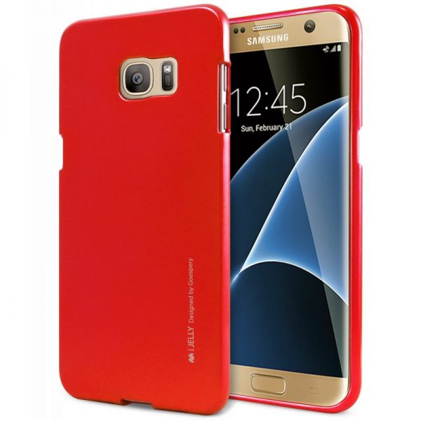 Mercury I-Jelly - Etui Samsung Galaxy S7 Edge (czerwony)
