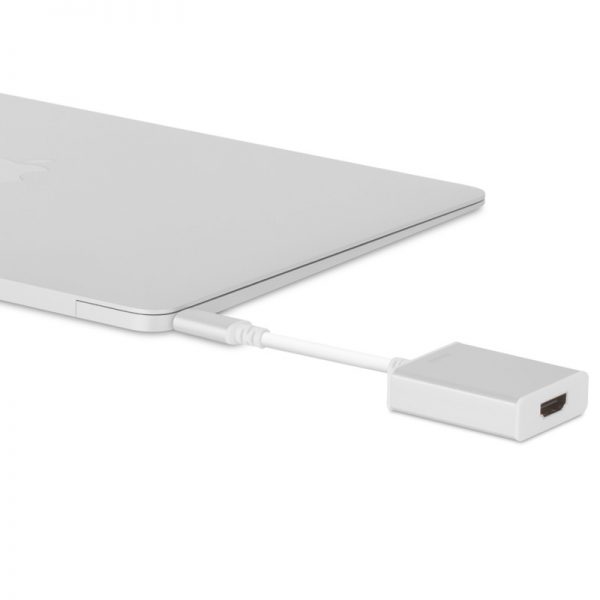 Moshi USB-C to HDMI Adapter - Aluminiowa przejściówka z USB-C na HDMI (srebrny)