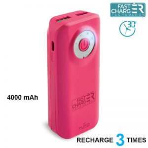 PURO Universal External Fast Charger Battery - Uniwersalny Power Bank 4000 mAh