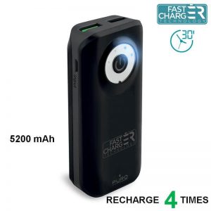 PURO Universal External Fast Charger Battery - Uniwersalny Power Bank 5200 mAh