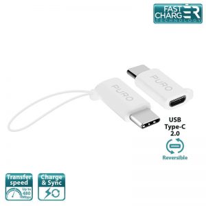 PURO Adapter Micro USB to USB-C - Adapter Micro USB na USB-C 2.0 do ładowania & synchronizacji danych