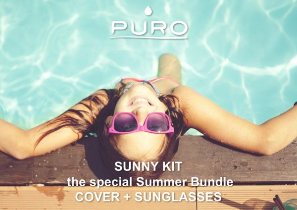 PURO Sunny Kit - Zestaw etui iPhone SE 2020 / 8 / 7 + składane okulary przeciwsłoneczne (czerwony)