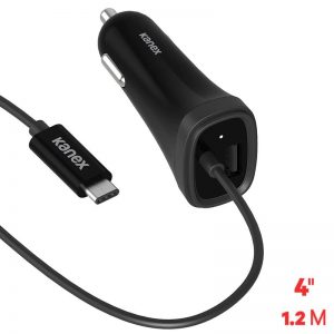 Kanex USB-C Car Charger - Ładowarka samochodowa z kablem USB-C