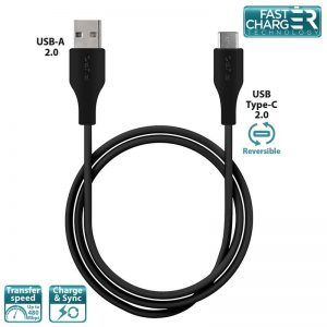 PURO Type-C Charge & Sync Cable - Kabel USB-C 2.0 na USB-A 2.0 do ładowania & synchronizacji danych