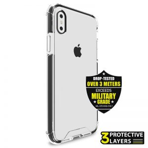 PURO Impact Pro Hard Shield - Etui iPhone Xs / X (czarny)