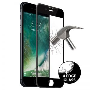 PURO Premium Full Edge Tempered Glass - Szkło ochronne hartowane na ekran iPhone 8 Plus / 7 Plus / 6s Plus / 6 Plus (czarna ramka)