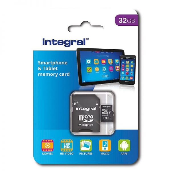 Integral Smartphone and Tablet - Karta pamięci 32GB microSDHC/XC 90MB/s Class 10 UHS-I U1