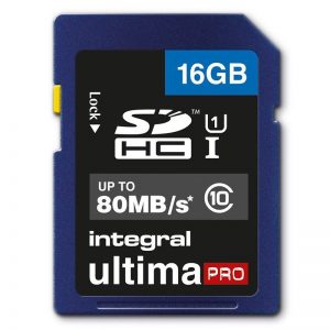 Integral UltimaPro - Karta pamięci 16GB SDHC 80MB/s Class 10 UHS-I U1
