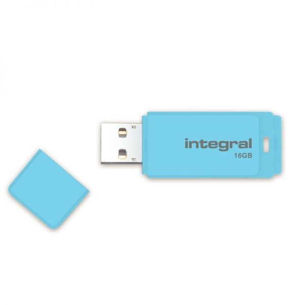 Integral Pastel USB 3.0 Flash Drive - Pendrive USB 3.0 16GB 80/5 MB/s (Blue Sky)