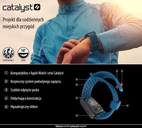 Catalyst Sport Band - Elastyczny pasek do Apple Watch 38/40 mm (Blueridge Sunset)