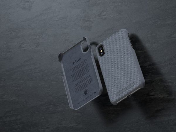 Nordic Elements Original Idun - Materiałowe etui iPhone Xs / X (Mid Grey)