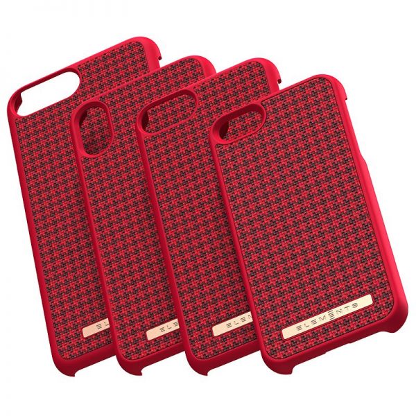 Nordic Elements Saeson Idun - Materiałowe etui iPhone 8 Plus / 7 Plus / 6s Plus / 6 Plus (Red)