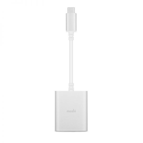 Moshi USB-C Digital Audio Adapter with Charging - Przejściówka DAC audio 3.5 mm + ładowanie PD 3.0