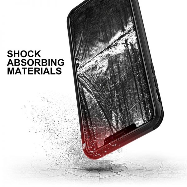 Zizo Fuse Case - Etui iPhone Xs Max + szkło ochronne hartowane na ekran (Black)