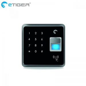 eTIGER RFID Fingerprint Keypad - Zestaw bezprzewodowej klawiatury biometrycznej z brelokami RFiD