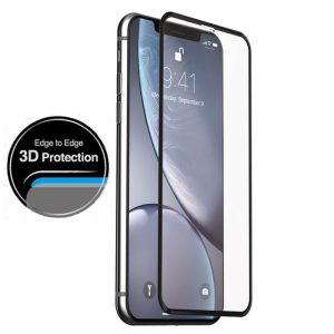 Just Mobile Xkin 3D Tempered Glass Screen Protector - Szkło ochronne hartowane iPhone 11 / XR (Transparent/Black)
