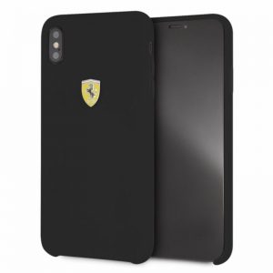 Ferrari Silicone Hard Case - Etui iPhone Xs Max (czarny)
