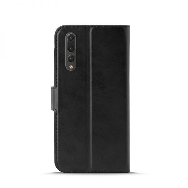 PURO Booklet Wallet Case - Etui Huawei P30 Lite z kieszeniami na karty + stand up (czarny)