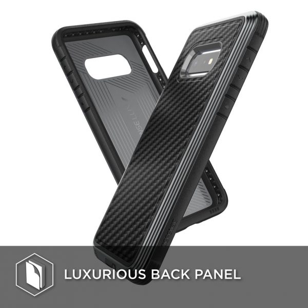 X-Doria Defense Lux - Etui aluminiowe Samsung Galaxy S10e (Drop test 3m) (Black Carbon Fiber)