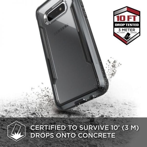 X-Doria Defense Shield - Etui aluminiowe Samsung Galaxy S10e (Drop test 3m) (Black)
