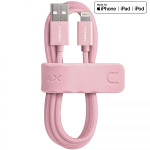 Momax Elite link - Kabel połączeniowy USB do Lightning MFi + elastyczny stojak